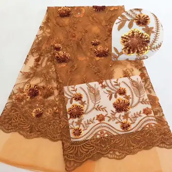 2019 Newest 3D Flower African Net Lace Fabric With Shiny Sequins Classic Nigerian French Mesh Lace Fabric For Wedding Sewing
2019 Newest 3D Flower African Net Lace Fabric With Shiny Sequins Classic Nigerian French Mesh Lace Fabric For Wedding Sewing