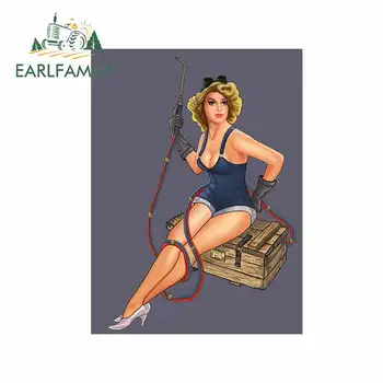 EARLFAMILY 13cm x 9.7cm For Pin Up Girl Welder Car Accessories Stickers Sunscreen Decal Waterproof Suitable for GTR EVO SX
EARLFAMILY 13cm x 9.7cm For Pin Up Girl Welder Car Accessories Stickers Sunscreen Decal Waterproof Suitable for GTR EVO SX