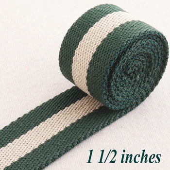 cotton Webbing 1 1/2"Green Beige Striped Webbing Ribbon Key Fobs Bag Handle Belting Totes Bag Belts Dog Collar Purse Straps 38mm
cotton Webbing 1 1/2"Green Beige Striped Webbing Ribbon Key Fobs Bag Handle Belting Totes Bag Belts Dog Collar Purse Straps 38mm