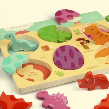 Children fun educational toys wooden dinosaur eggs 3D puzzle toys Montessori baby intelligence development animal cognition game
Children fun educational toys wooden dinosaur eggs 3D puzzle toys Montessori baby intelligence development animal cognition game
