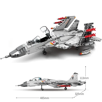 1186Pcs Military Series J-15 Fighter Building Blocks Assembly MOC Airplane Model Toys For Children Gifts
1186Pcs Military Series J-15 Fighter Building Blocks Assembly MOC Airplane Model Toys For Children Gifts
