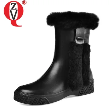 ZVQ winter new concise casual mid calf boots outside warm comfortable round toe zip genuine leather women shoes drop shipping
ZVQ winter new concise casual mid calf boots outside warm comfortable round toe zip genuine leather women shoes drop shipping