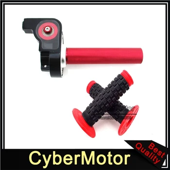 

Red Twist Throttle Handle Grips For XR50 CRF50 CRF70 KLX110 TTR SSR Thumpstar Pit Dirt Motor Bike Motocross Motorcycle