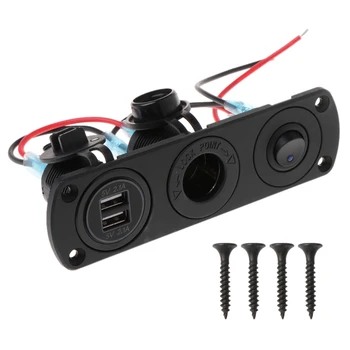 2020 New Dual USB Charger 2.1A 12V Power Outlet+ON-OFF Switch Panel for Car Boat Marine
2020 New Dual USB Charger 2.1A 12V Power Outlet+ON-OFF Switch Panel for Car Boat Marine