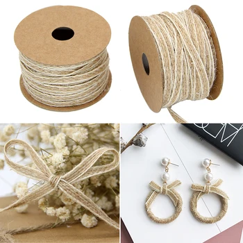 10 M/roll braided twine white lace side twine retro wedding party home decorations DIY Christmas gift decoration 
10 M/roll braided twine white lace side twine retro wedding party home decorations DIY Christmas gift decoration