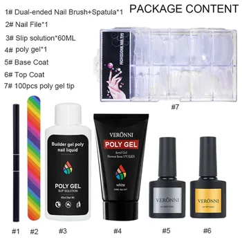 7 Pcs/set 6 Colors Poly Gel Nail Dressing Gel Nail Polish Quick Building Nail Tips Fake Nails Slip Solution
7 Pcs/set 6 Colors Poly Gel Nail Dressing Gel Nail Polish Quick Building Nail Tips Fake Nails Slip Solution
