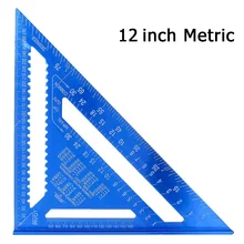 12 Inch Triangle Angle Ruler Metric Aluminum Alloy 90 Degree Square Ruler Woodworking Measurement Tool Carpenter Protractor
12 Inch Triangle Angle Ruler Metric Aluminum Alloy 90 Degree Square Ruler Woodworking Measurement Tool Carpenter Protractor