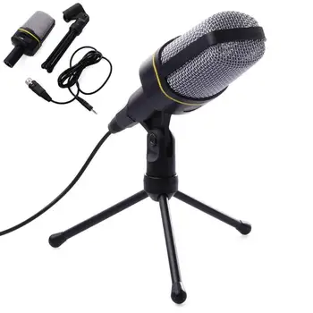 3.5mm Plug Audio Broadcast Sound Recording Condenser Microphone with Tripod 
3.5mm Plug Audio Broadcast Sound Recording Condenser Microphone with Tripod