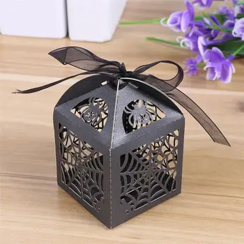 1 Set 100 Pcs Halloween Hollowed Candy Boxes Practical Paper Boxes (Black) 
1 Set 100 Pcs Halloween Hollowed Candy Boxes Practical Paper Boxes (Black)