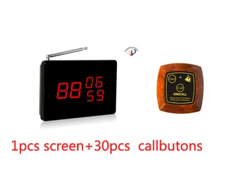 Free shipping! Wireless waiter calling system, 2 keys wood color callbuttons: table screen display receiver,
Free shipping! Wireless waiter calling system, 2 keys wood color callbuttons: table screen display receiver,