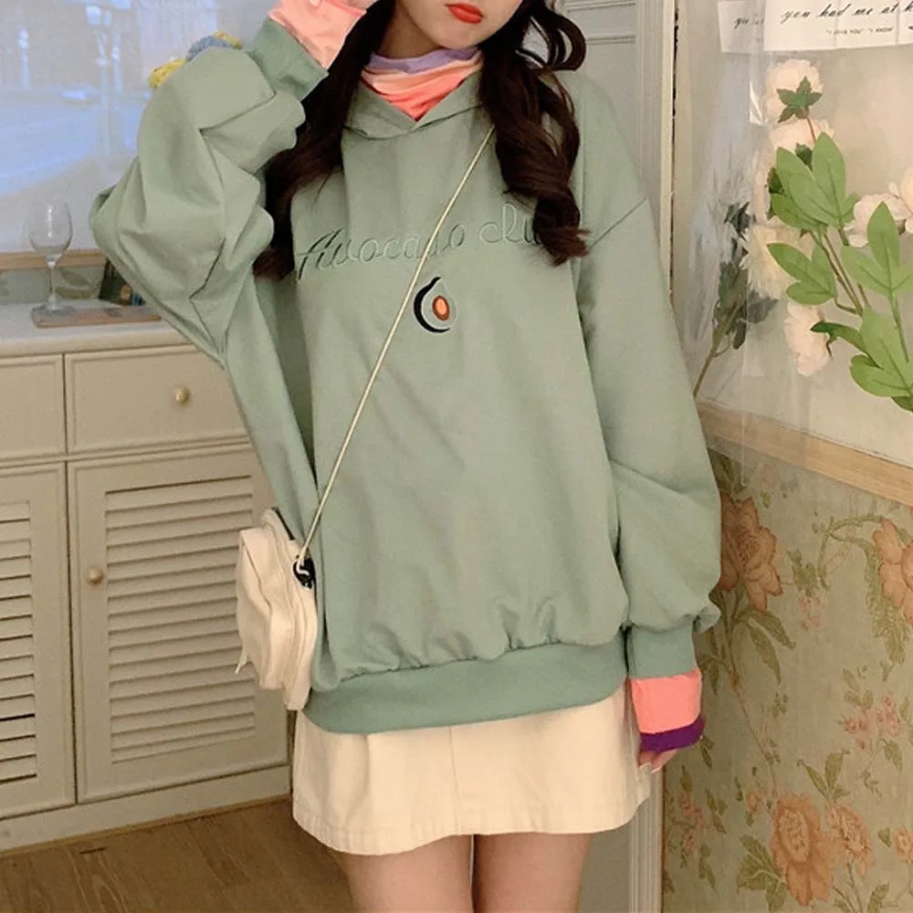 Womens Hoody Sweatshirts Casual Harajuku Kawaii Embroidery Hoodie Autumn Hoodies Women Long Sleeve Korean Clothes Sudadera Mujer
Womens Hoody Sweatshirts Casual Harajuku Kawaii Embroidery Hoodie Autumn Hoodies Women Long Sleeve Korean Clothes Sudadera Mujer