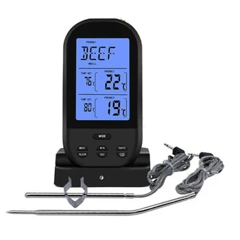 Digital Wireless Remote Probes Cooking Food Probe Oven BBQ Food Thermometer Timer Waterproof Kitchen Tools for Grilling Smoker
Digital Wireless Remote Probes Cooking Food Probe Oven BBQ Food Thermometer Timer Waterproof Kitchen Tools for Grilling Smoker