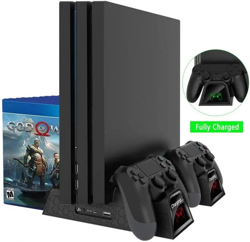 Multi-function Gamepad Console Controller Charger Charging Stand Dock With Vertical Cooling Bracket Cooler For Playstation 4 PS4
Multi-function Gamepad Console Controller Charger Charging Stand Dock With Vertical Cooling Bracket Cooler For Playstation 4 PS4