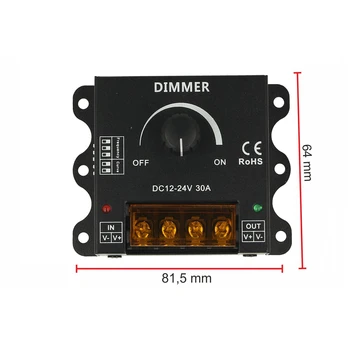LEDLUX CL2272 Led PWM Dimmer manual with adjustable frequency and curved wheel 12V 24V 30A DM110
LEDLUX CL2272 Led PWM Dimmer manual with adjustable frequency and curved wheel 12V 24V 30A DM110