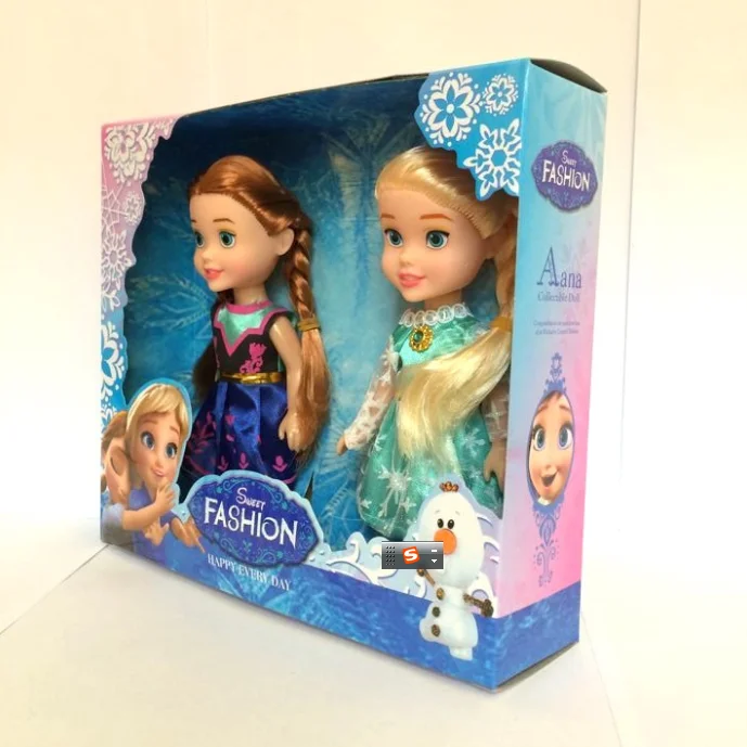 2 pcs/set Princess Elsa & Anna PVC Action Figure Toys With Beautiful Clothes In Color Box Dress Can Be Taken Off Kids Gifts
2 pcs/set Princess Elsa & Anna PVC Action Figure Toys With Beautiful Clothes In Color Box Dress Can Be Taken Off Kids Gifts