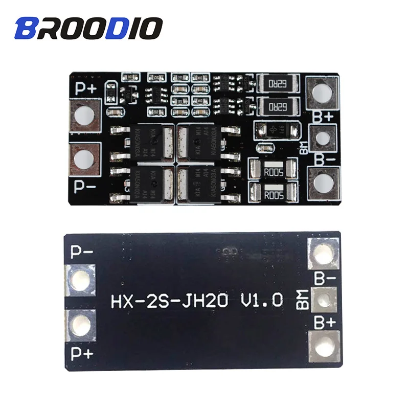 2S 15A 20A 8.4V 18650 Lithium Battery Protection Board With balancer Circuit Equalizer Module For 2S Battery Pack Accessories
2S 15A 20A 8.4V 18650 Lithium Battery Protection Board With balancer Circuit Equalizer Module For 2S Battery Pack Accessories