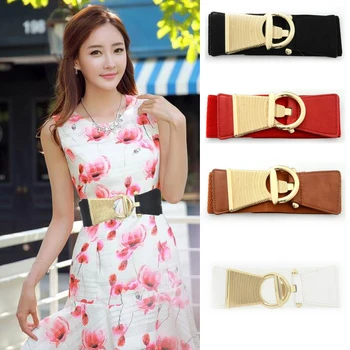 New Women's Elastic OT Waistband Elegant Gold Buckle Belt Cummerbunds Ladies Dress Cinto Wedding Cummer Bunds Belts Bg-326
New Women's Elastic OT Waistband Elegant Gold Buckle Belt Cummerbunds Ladies Dress Cinto Wedding Cummer Bunds Belts Bg-326