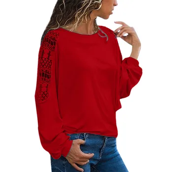 Blouse Women Plus Size Long Sleeve Solid Lace Female Shirt Hollow Out Pattern Print Loose Top Blouse Blusas Mujer De Moda 2019 
Blouse Women Plus Size Long Sleeve Solid Lace Female Shirt Hollow Out Pattern Print Loose Top Blouse Blusas Mujer De Moda 2019