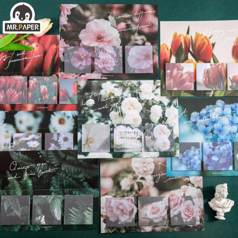 Mr.Paper 60pcs/lot 8 Designs Floral Aesthetic Deco Memo Pad Sticky Notes Notepad Grid Creative Diary Self-Stick School Memo Pads
Mr.Paper 60pcs/lot 8 Designs Floral Aesthetic Deco Memo Pad Sticky Notes Notepad Grid Creative Diary Self-Stick School Memo Pads