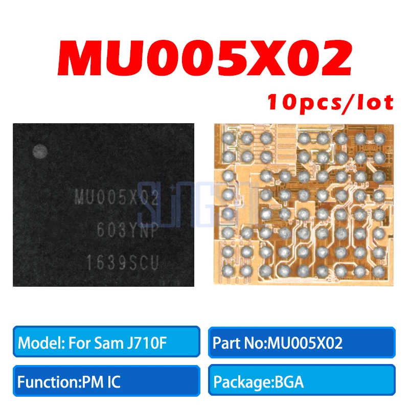10pcs/lot 100% Original For Samsung Galaxy J710F MU005X02 Power IC J710 Small power PMIC PM IC chip
10pcs/lot 100% Original For Samsung Galaxy J710F MU005X02 Power IC J710 Small power PMIC PM IC chip