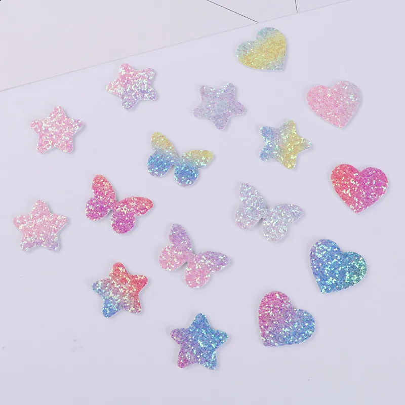 50pcs Heart Star Glitter Sequin Hair Clip Rainbow Color Glitter Appliques Wedding DIY Sewing Patches Hair Bow Accessories Craft
50pcs Heart Star Glitter Sequin Hair Clip Rainbow Color Glitter Appliques Wedding DIY Sewing Patches Hair Bow Accessories Craft