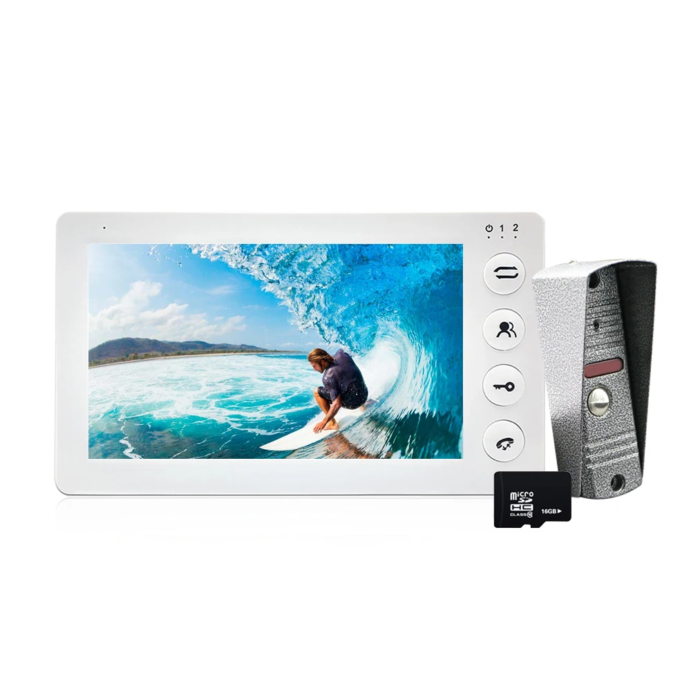 Dragonsview Video Door Phone Intercom System 7 inch White Indoor Monitor 1200TVL IR Night Vision Rainproof Outdoor Doorbell
Dragonsview Video Door Phone Intercom System 7 inch White Indoor Monitor 1200TVL IR Night Vision Rainproof Outdoor Doorbell