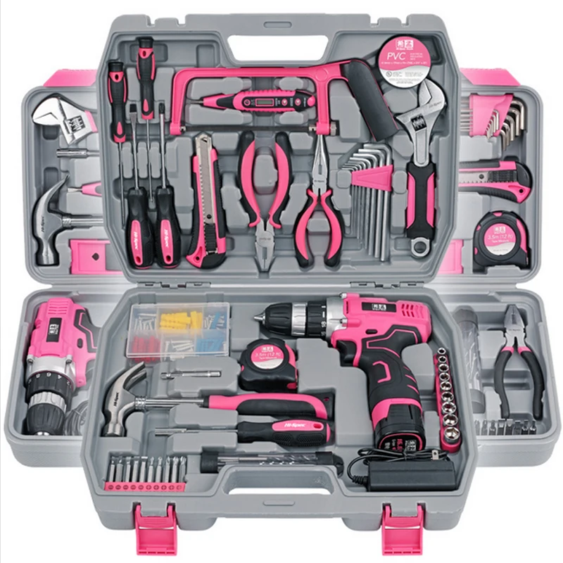 Electric Screwdriver Socket Wrench Knife Hand Tool Set General Household Repair Hand Tool Kit with Plastic Toolbox Storage Case
Electric Screwdriver Socket Wrench Knife Hand Tool Set General Household Repair Hand Tool Kit with Plastic Toolbox Storage Case