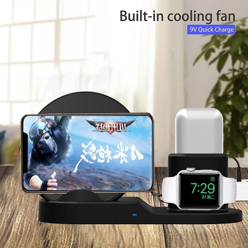 3 In 1 Fast Wireless Charger for Apple Watch 1 2 3 4 5 Airpods QI Wireless Charger Dock for iPhone X 8 11 Pro XR XS MAX
3 In 1 Fast Wireless Charger for Apple Watch 1 2 3 4 5 Airpods QI Wireless Charger Dock for iPhone X 8 11 Pro XR XS MAX