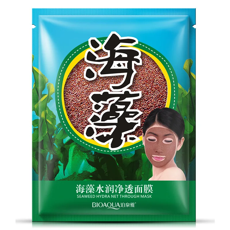 BIOAQUA Natural Seaweed Particles Face Mask Moisturizing Anti-Aging Contractive Pore Algae Seed Masks Facial Skin Care
BIOAQUA Natural Seaweed Particles Face Mask Moisturizing Anti-Aging Contractive Pore Algae Seed Masks Facial Skin Care
