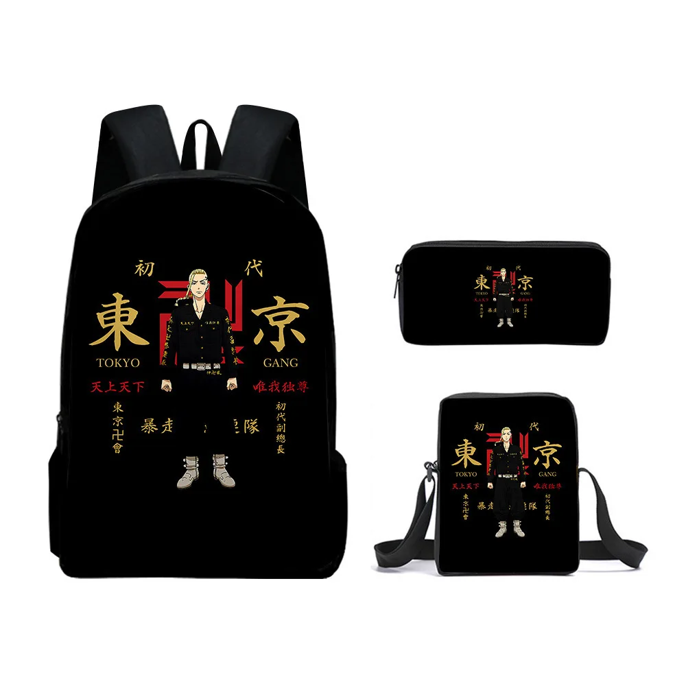Anime Tokyo Revengers Backpack Student Schoolbag 3Pcs/Sets Shoulder Bags Tokyo Revengers Print Travel Bags Men Book Bags Mochila
Anime Tokyo Revengers Backpack Student Schoolbag 3Pcs/Sets Shoulder Bags Tokyo Revengers Print Travel Bags Men Book Bags Mochila