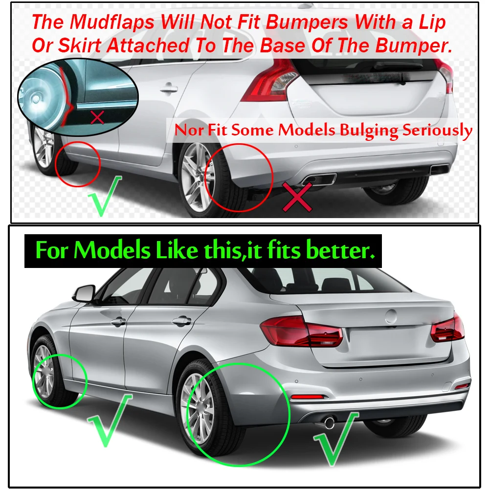 Upgraded Car Mud Flaps Mudguards for BMW F07 5 Series GT 2011-2016 Front Rear Splash Guards Car Fender Styling /& Body Fittings Black 4Pcs