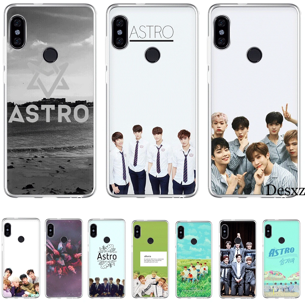 Mobile Phone Case Tpu For Xiaomi Redmi Note 4 4X 5 5A 6 7 Pro Cover KPOP ASTRO