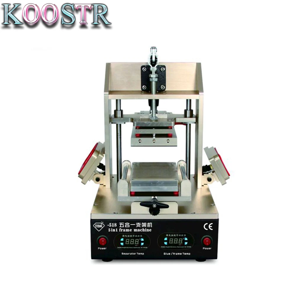 TBK-518 5in1 LCD Refurbish Machine Middle Bezel Separator/Frame Laminating Machine/Vacuum LCD Separator/Glue Remover / Preheater
TBK-518 5in1 LCD Refurbish Machine Middle Bezel Separator/Frame Laminating Machine/Vacuum LCD Separator/Glue Remover / Preheater