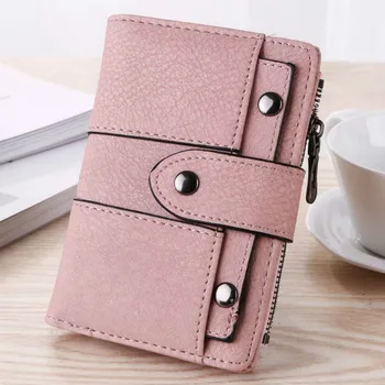 Ladies Bolsa Feminina Women Wallet Simple Retro Rivets Short Wallet Coin Purse Card Holders Handbag for Girls Purse Small Wallet
Ladies Bolsa Feminina Women Wallet Simple Retro Rivets Short Wallet Coin Purse Card Holders Handbag for Girls Purse Small Wallet