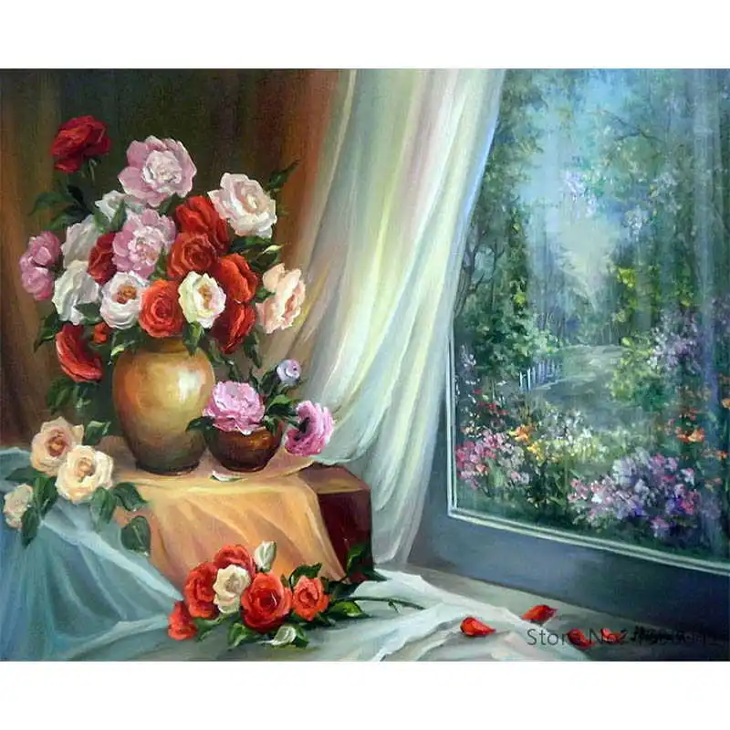 Painting By Numbers Frameworks Coloring By Numbers Home Decor Pictures Flowers Vase Decorations RSB8468
Painting By Numbers Frameworks Coloring By Numbers Home Decor Pictures Flowers Vase Decorations RSB8468