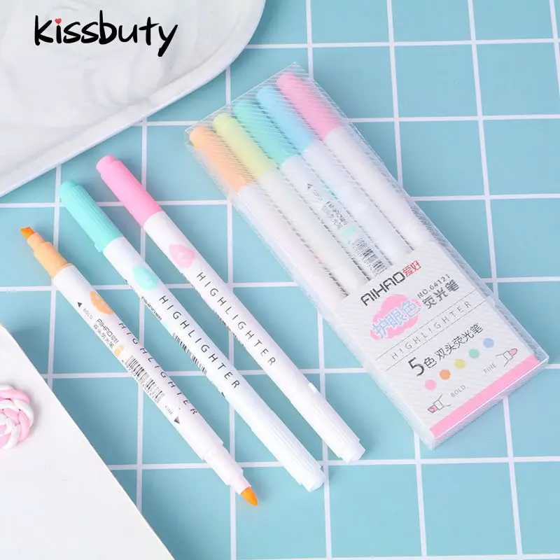 5 color/Set Eye Color Dual Bold Fine Tip Milkliner Colorful Candy Color Highlighters Promotional Art Markers Gift Stationery
5 color/Set Eye Color Dual Bold Fine Tip Milkliner Colorful Candy Color Highlighters Promotional Art Markers Gift Stationery