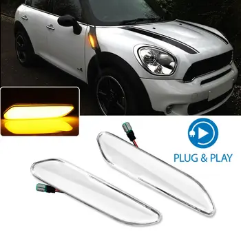 Amber LED Sequential Side Marker Signal Light Clear Lens For MINI Cooper R60 Countryman/R61 Paceman 2011-2016 Car Lights
Amber LED Sequential Side Marker Signal Light Clear Lens For MINI Cooper R60 Countryman/R61 Paceman 2011-2016 Car Lights