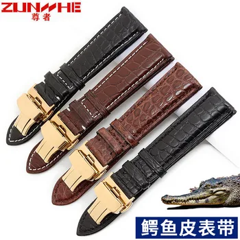 The new crocodile watch strap is made of leather man butterfly watch strap 18mm 20mm 22mm 
The new crocodile watch strap is made of leather man butterfly watch strap 18mm 20mm 22mm