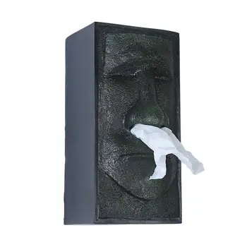 Resin Creative Tissue Box Black Character Pattern Napkin Holder Rectangular Tissue Paper Napkin Case Household Office Holder
Resin Creative Tissue Box Black Character Pattern Napkin Holder Rectangular Tissue Paper Napkin Case Household Office Holder