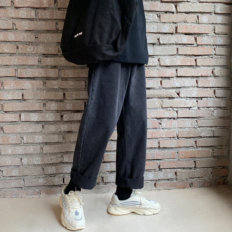 2019 Men's Baggy Homme Straight Pants Black Color Wash Jeans Cargo Pocket Casual Pants Biker Denim Loose Trousers Size S-3XL
2019 Men's Baggy Homme Straight Pants Black Color Wash Jeans Cargo Pocket Casual Pants Biker Denim Loose Trousers Size S-3XL