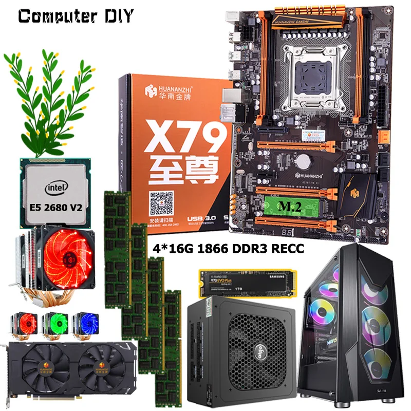 HUANANZHI X79 компьютерный набор с чехлом для ПК 600 Вт PSU ЦП Xeon E5 2680 V2 ОЗУ 64 ГБ (4*16 Гб) 1866 RECC видеокарта GTX1660 6 ГБ ТБ NVMe SSD
HUANANZHI X79 компьютерный набор с чехлом для ПК 600 Вт PSU ЦП Xeon E5 2680 V2 ОЗУ 64 ГБ (4*16 Гб) 1866 RECC видеокарта GTX1660 6 ГБ ТБ NVMe SSD