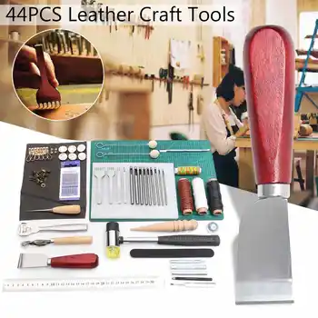 Professional Practical Leather Craft Sewing Punch Tool Kit Cutter Carving Working Stitching Leathercraft Tool Set For Beginner
Professional Practical Leather Craft Sewing Punch Tool Kit Cutter Carving Working Stitching Leathercraft Tool Set For Beginner