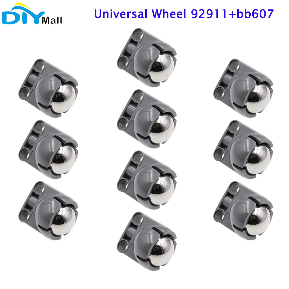 10pcs Universal Wheel 92911 bb607 Stainles Steel Ball Compatible with legoed Robot EV3 6023956 4610380 99948 MOC Bricks PF Parts
10pcs Universal Wheel 92911 bb607 Stainles Steel Ball Compatible with legoed Robot EV3 6023956 4610380 99948 MOC Bricks PF Parts