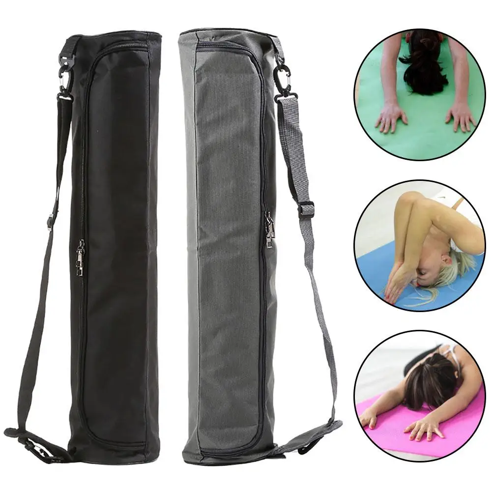 Фото Portable Canvas Yoga Mat Carry Shoulder Bag Pilates Exercise Pad Carrier Pouch Storage Waterproof Pocket | Дом и сад