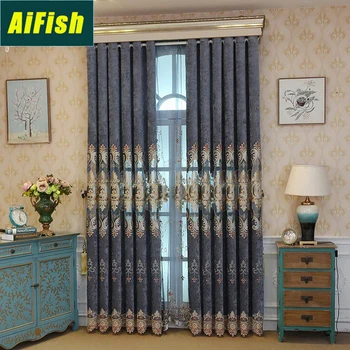 Navy Blue Living Room Bedroom High Quality European Style Chenille Water-soluble Hollow Embroidery Curtain Window ScreenX-M121
Navy Blue Living Room Bedroom High Quality European Style Chenille Water-soluble Hollow Embroidery Curtain Window ScreenX-M121