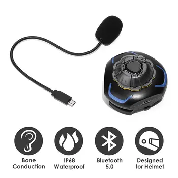 Waterproof 5V Motorbike Helmet Intercom Bone Conduction Headset for Motorcycle Helmet Bluetooth 5.0 Communication System Kit
Waterproof 5V Motorbike Helmet Intercom Bone Conduction Headset for Motorcycle Helmet Bluetooth 5.0 Communication System Kit