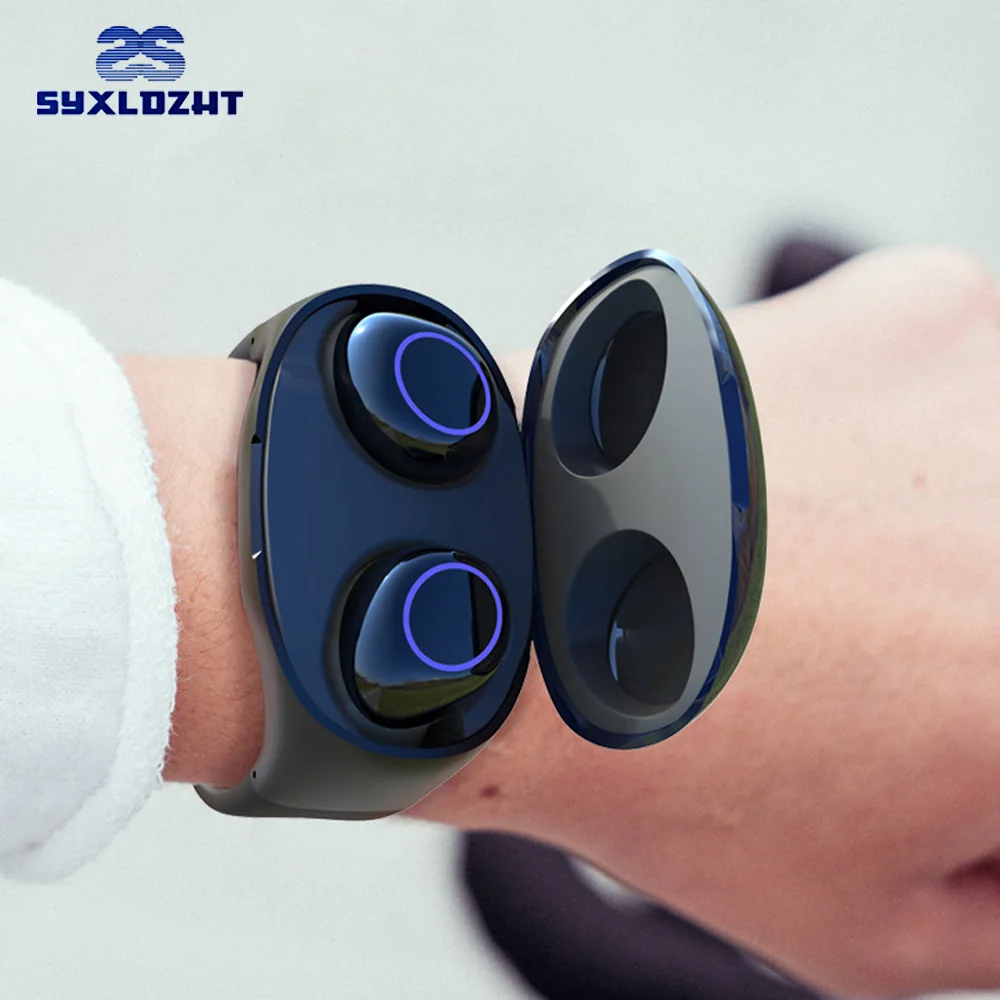 Watch-type Wireless Headphones TWS 5.0 Bluetooth Earphone Touch Control Wireless Bluetooth Headset For iPhone Android Phones
Watch-type Wireless Headphones TWS 5.0 Bluetooth Earphone Touch Control Wireless Bluetooth Headset For iPhone Android Phones