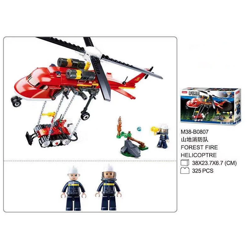 Fire Control Model Building Kits 3D Blocks Forest Fire Helicoptre Educational Hobbies for Child Bricks DIY Toys
Fire Control Model Building Kits 3D Blocks Forest Fire Helicoptre Educational Hobbies for Child Bricks DIY Toys