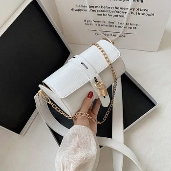 PU Leather Crocodile Pattern Shoulder Bags For Women 2020 Lady Lock catch Handbags Female Travel Solid Color Crossbody Hand Bag
PU Leather Crocodile Pattern Shoulder Bags For Women 2020 Lady Lock catch Handbags Female Travel Solid Color Crossbody Hand Bag