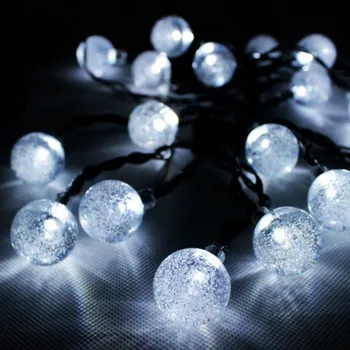 20 LED Solar Light String LED Crystal Bubble Ball Light Outdoor Waterproof Christmas Decoration Lighting String Light For Garden
20 LED Solar Light String LED Crystal Bubble Ball Light Outdoor Waterproof Christmas Decoration Lighting String Light For Garden